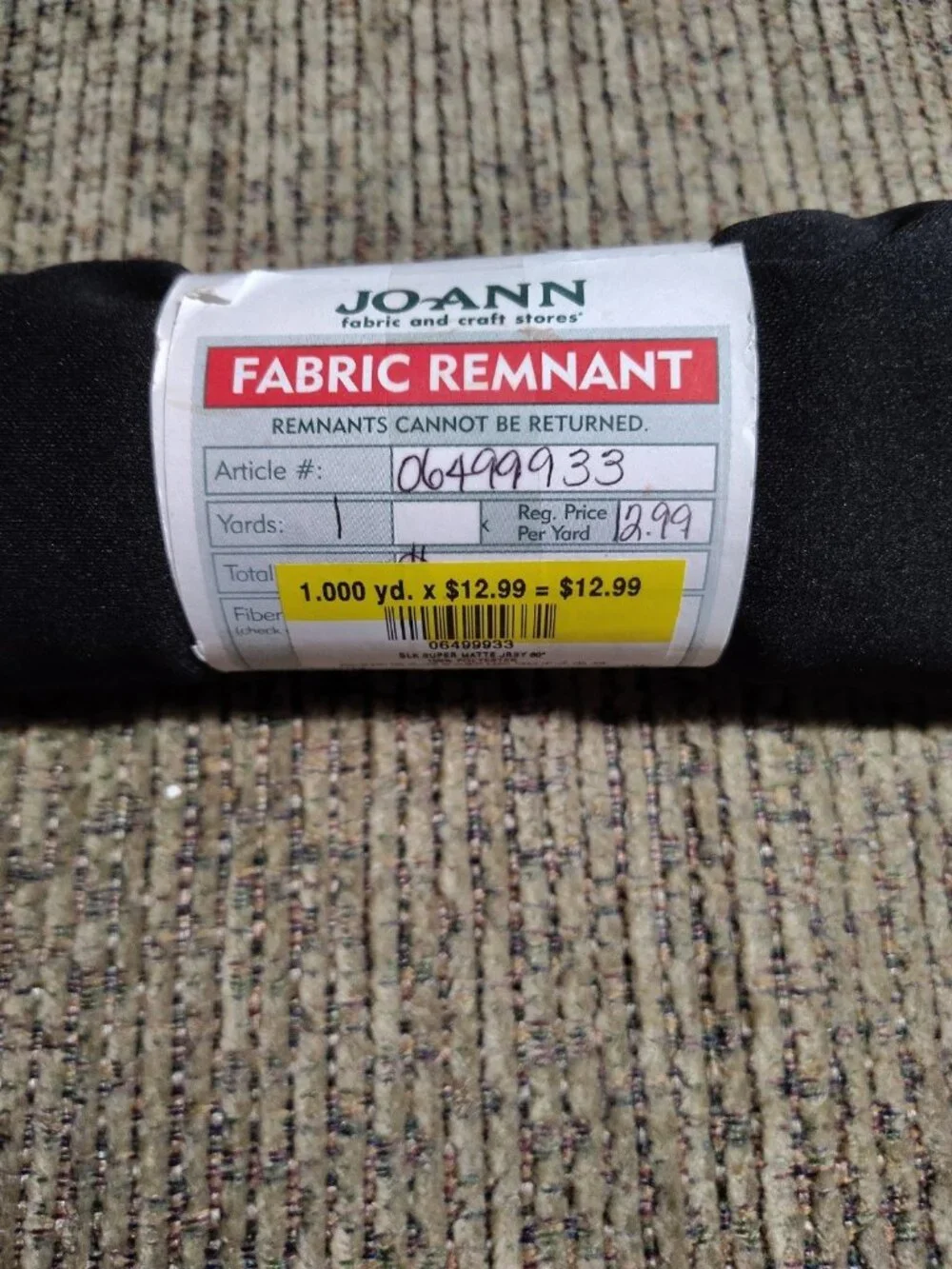 Fabric Remnant Type, Size, Color, Material And Manufacturer Varies See Pictures